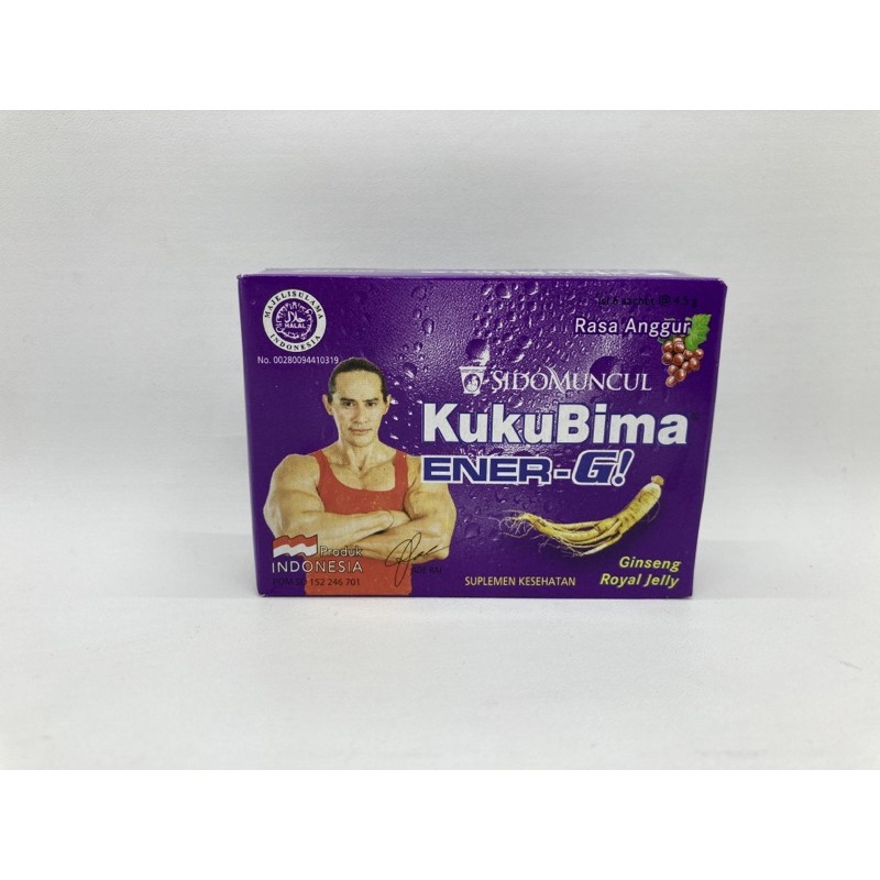 

Kuku Bima Ener-G Rasa Anggur 6x4,5g BOX