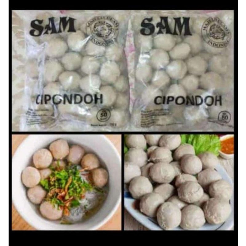 Exp Lama (COD) bakso Sam Cipondoh isi 50 baso sapi Berkualitas