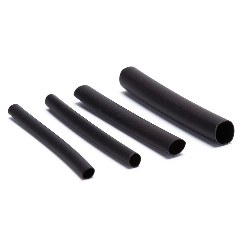 （✔✔❤127pcs Tabung Heat Shrink Warna Hitam Tahan Cuaca