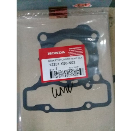 gasket cylinder head Cb150 led sonic Cbr150 led supra gtr