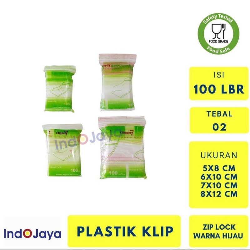 Plastik Klip / Zip Lock / Plastik Obat Saos / Klip C7 Clipper uk 5x8, 6x10, 7x10, 8x12, 8,7x13, 12x1