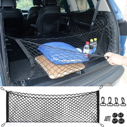 JARING BAGASI Mobil Universal Cargo Nett Jaring Pemisah Barang Jok Belakang Mobil Car Seat Net