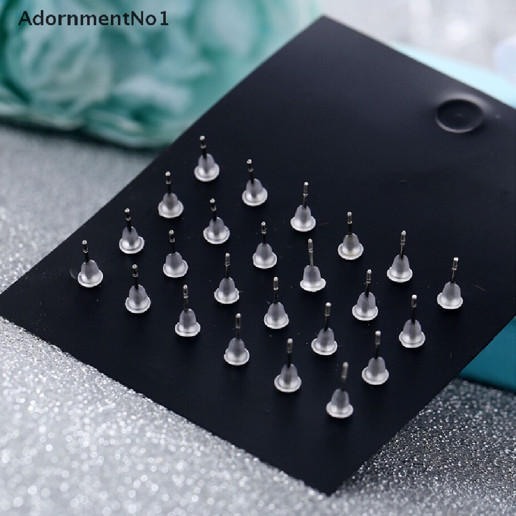 (AdornmentNo1) 12 Pasang / Set Anting Tusuk Kristal Berkilau Untuk Wanita