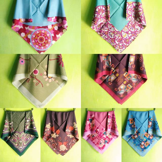 [BISA PILIH MOTIF] segiempat laser cut/jilbab motif best seller