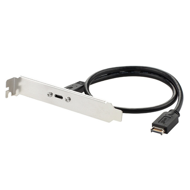 Kop Panel Depan btsg USB 3.1 Ke Type C Kabel Internal 10Gbps Dengan Bracket Profil