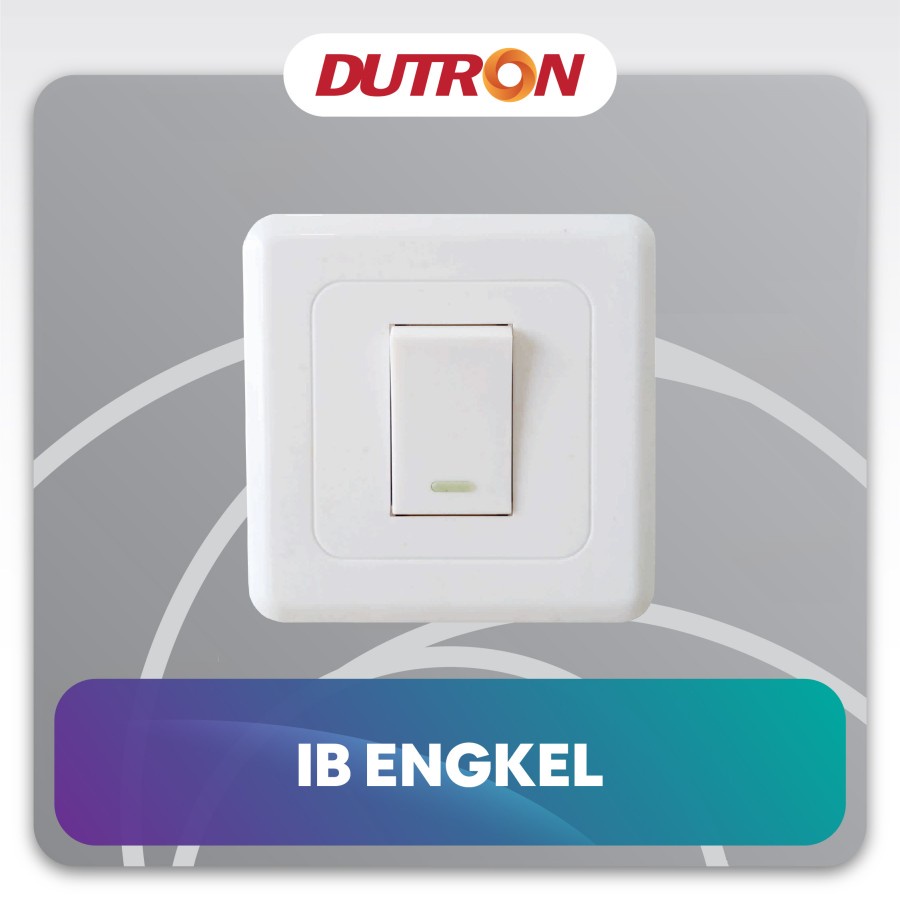 Saklar Engkel Single Inbow Saklar Tunggal Single Tanam IB Dutron Saklar Engkel Tunggal