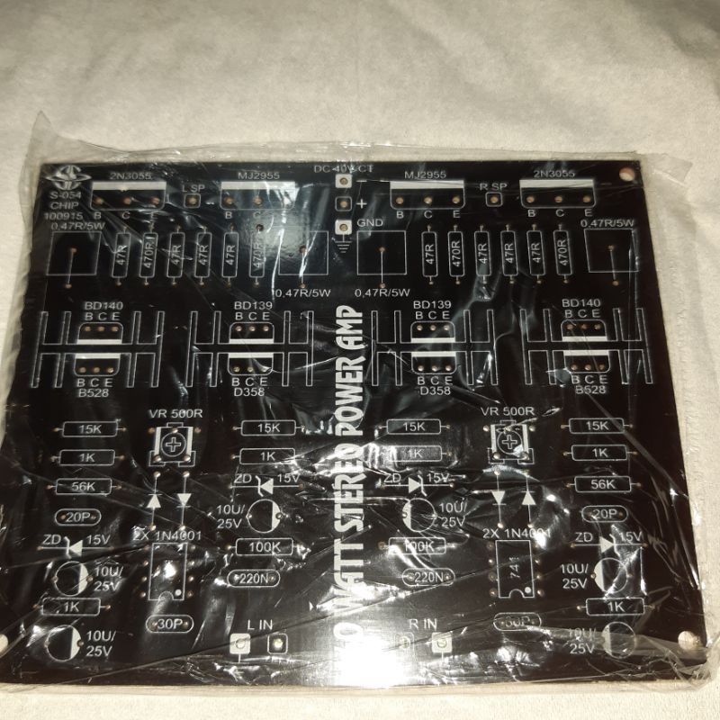 pcb power ampli 140W stereo