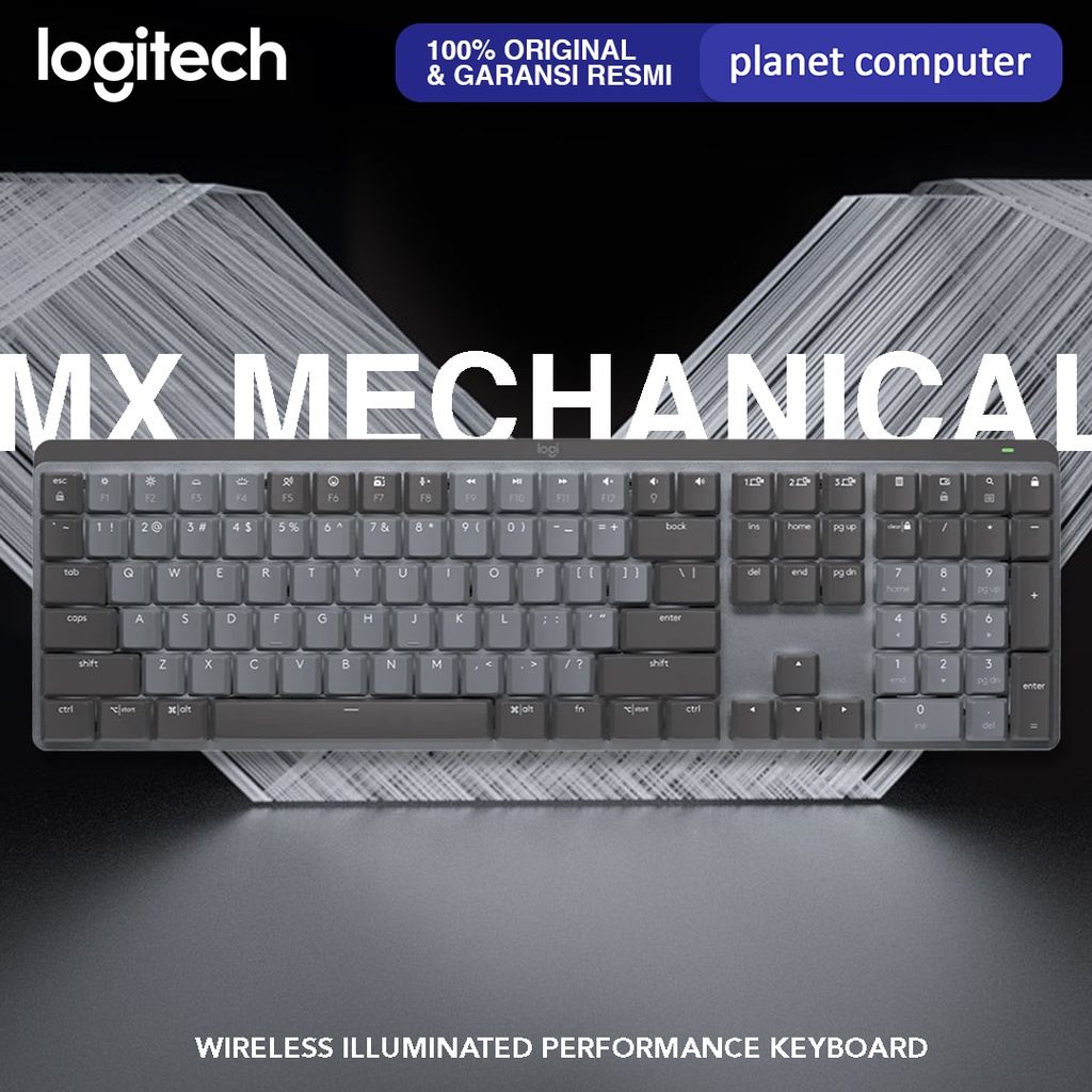 Logitech MX Mechanical Keyboard Wireless Illuminated Multi-Device