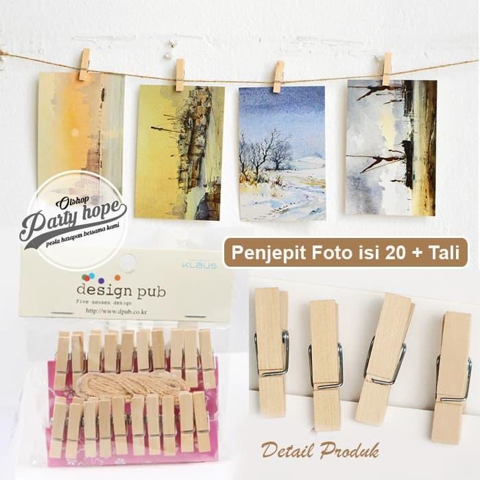 

Gantungan Foto Kayu / Photo Clip / Klip Foto / Jepitan Foto Kayu Polos