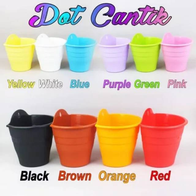 POT BUNGA TANAMAN NKT DINDING CANTIK 1708 WARNA WARNI - NKT DINDING CANTIK WARNI