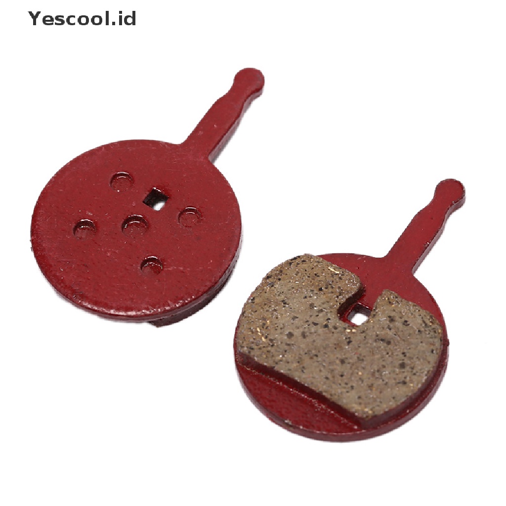 Yescool 1 Pasang Kampas Rem Cakram Sepeda Bahan Semi Metal Resin