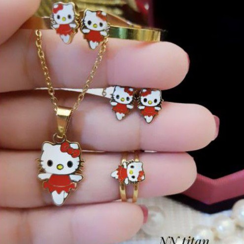 Titanium Set Perhiasan Wanita 221F