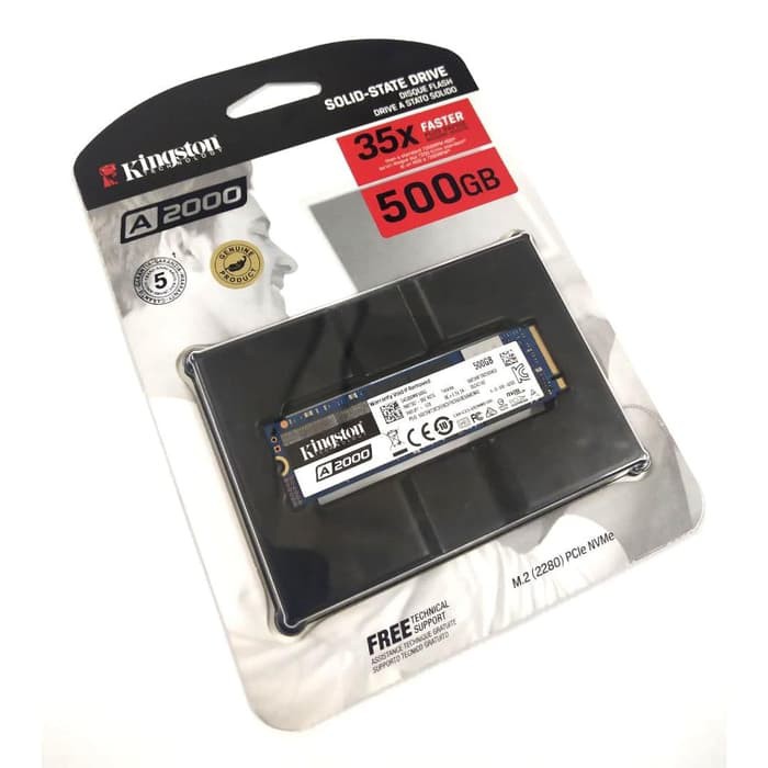 Kingston A2000 500GB NVMe PCIe 3.0 x4 M.2 2280 SSD