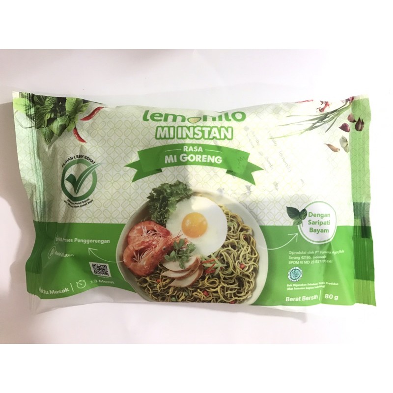 

Lemonilo Mie Instan Rasa Mie Goreng - Netto : 80g