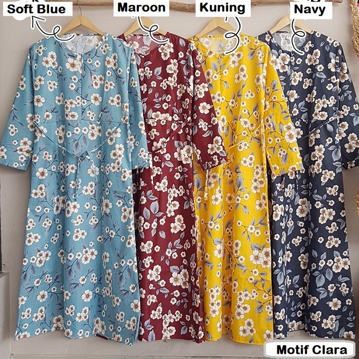 Gamis Katun Busui Motif / Baju Wanita Dress / Gamis Terbaru