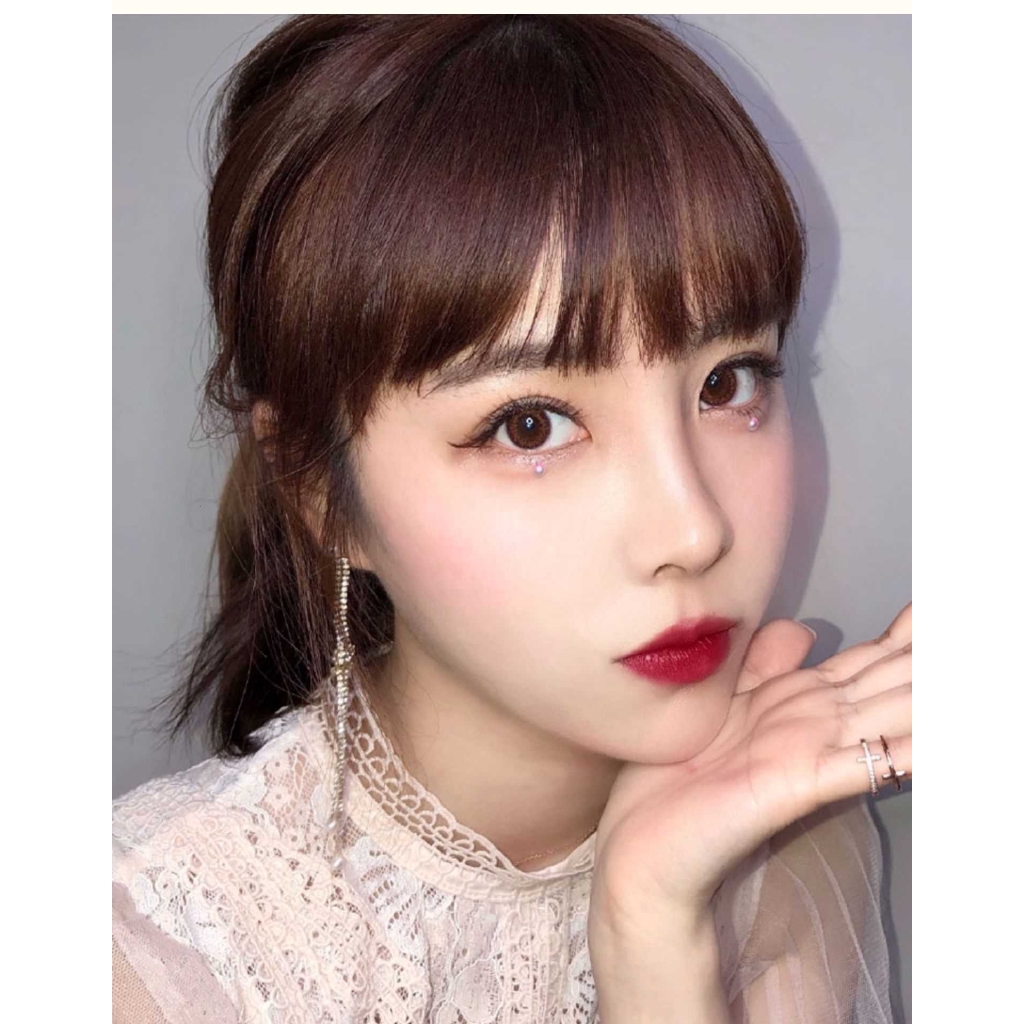 Wig / Rambut Palsu Model Poni Gaya Korea untuk Wanita