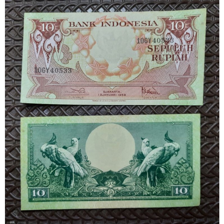 uang 10 rupiah tahun 1959