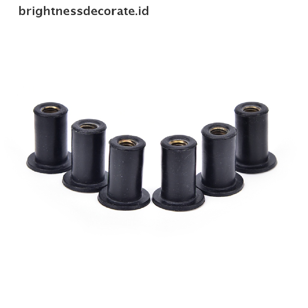 6pcs M5 Grommet Karet Pengencang Kaca Depan Mobil Kayak