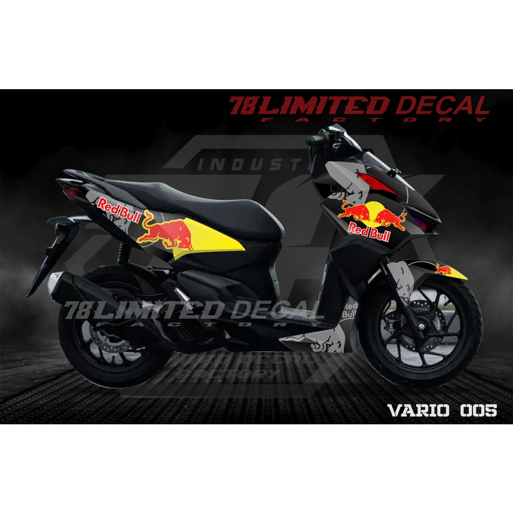 Decal Sticker Honda Vario 160 New 2022_Stiker Dekal Fullbody Vario 160 Disain Custom Bull kode 005