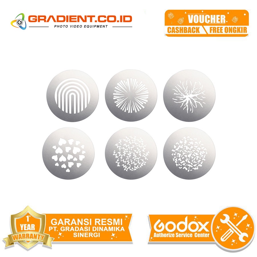 Godox Gobo Set VSA-GS2 for VSA Spotlight