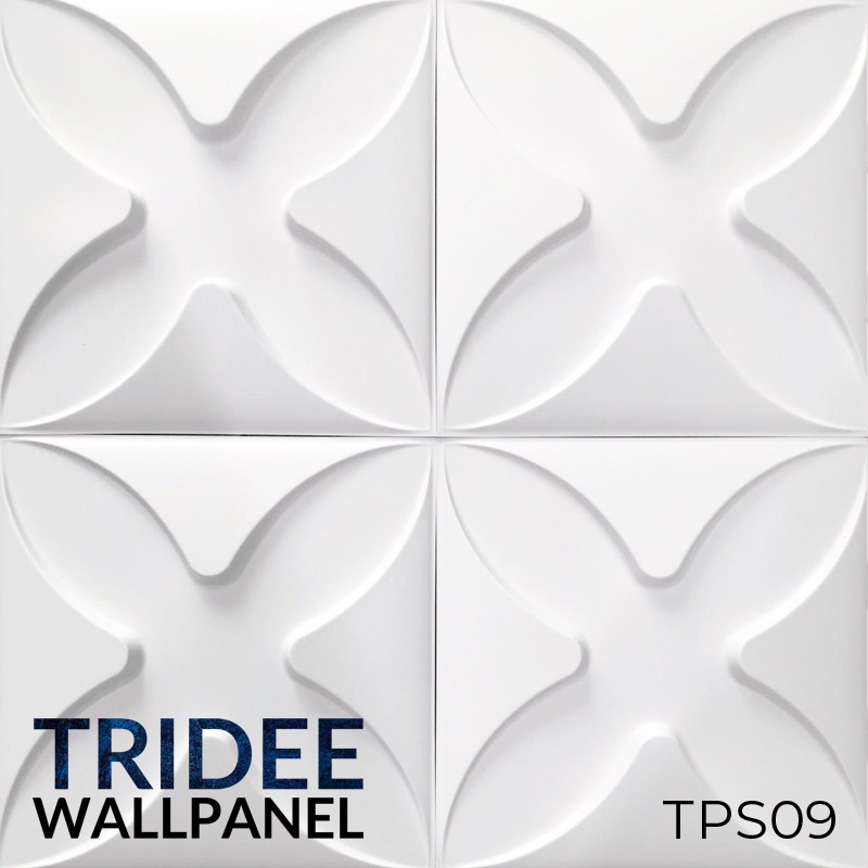 TRIDEE WALLPANEL PETAL PYRAMID 30x30 CM | WALLPAPER DINDING DEKORASI | WALL PANEL 3D DINDING PVC