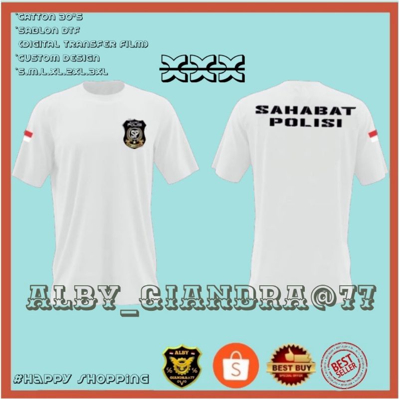 Kaos baju sahabat polisi
