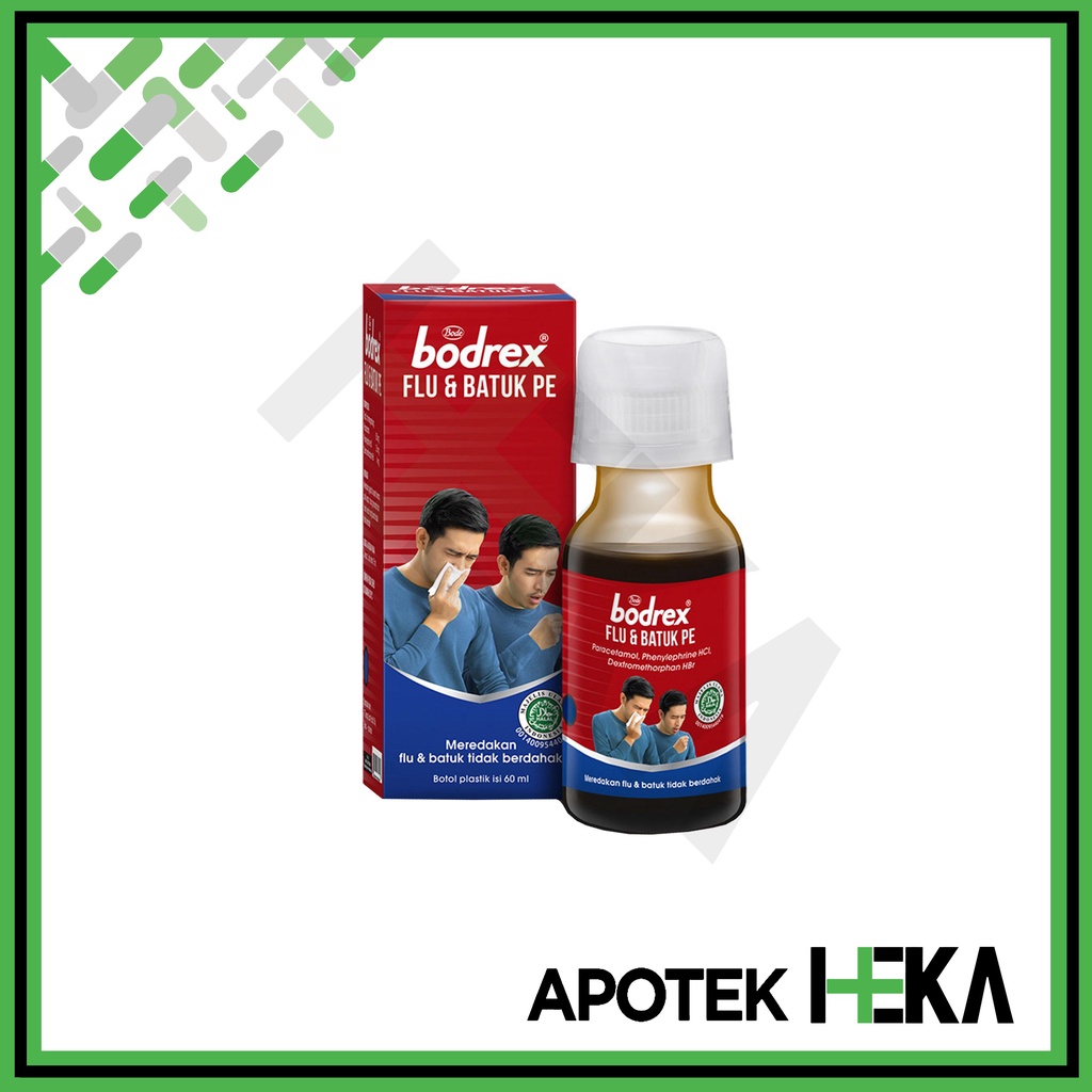 Bodrex Flu dan Batuk PE Sirup 60 ml - Syrup Batuk Tidak Berdahak (SEMARANG)