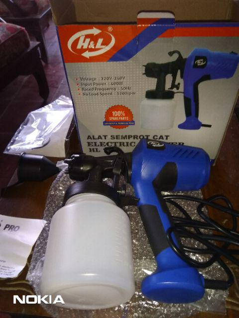 Elektric Spray Gun H&l Hl 718 / Alat Semprot Cat Elektrik H&l Hl718 / Spraygun Elektrik Hnl
