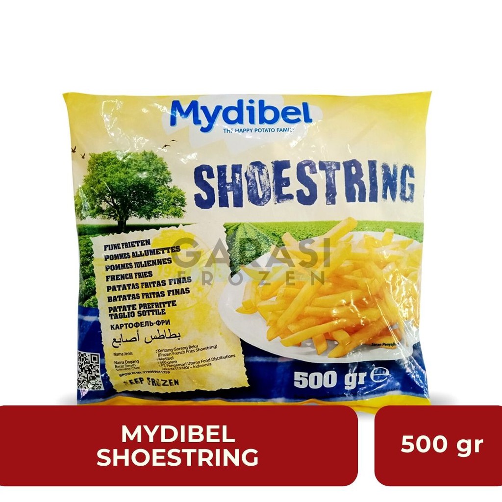 

Mydibel French Fries Shoestring 500 gr - frozen food