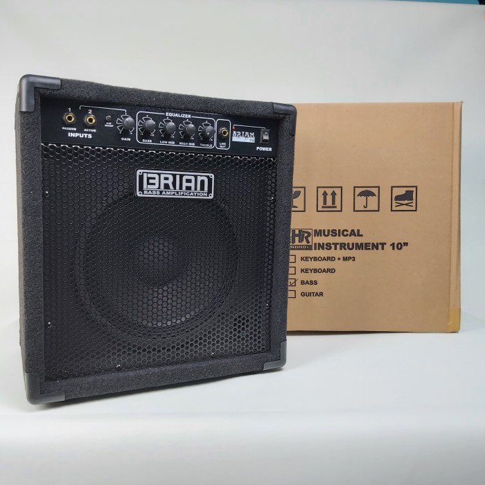 Ampli / Amplifier Bass Brian 10 inch 2 input 25 Watt