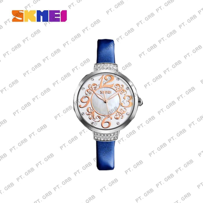 Jam Tangan Wanita Analog SKMEI 9160 Blue Water Resistant 30M