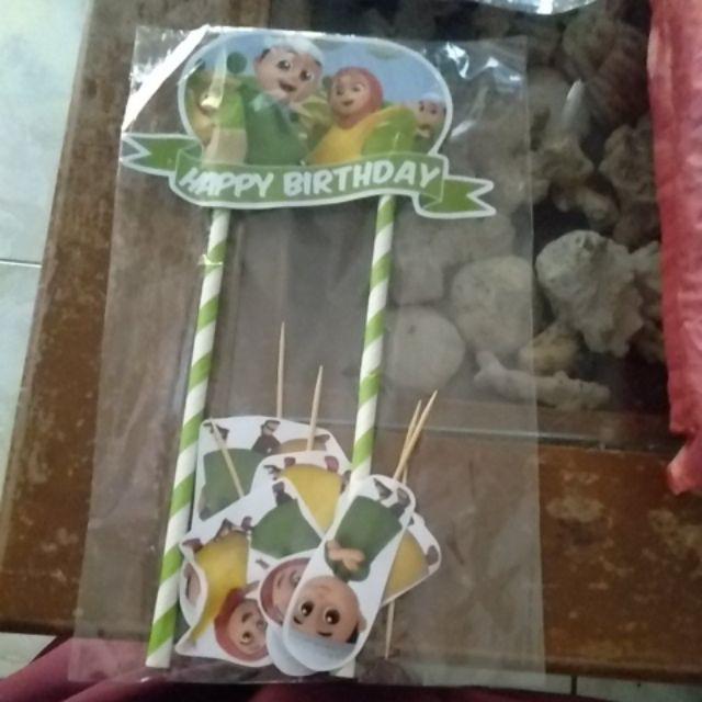 Hiasan Kue Cake Topper Birthday C1 Nussa Dan Rara Isi 7