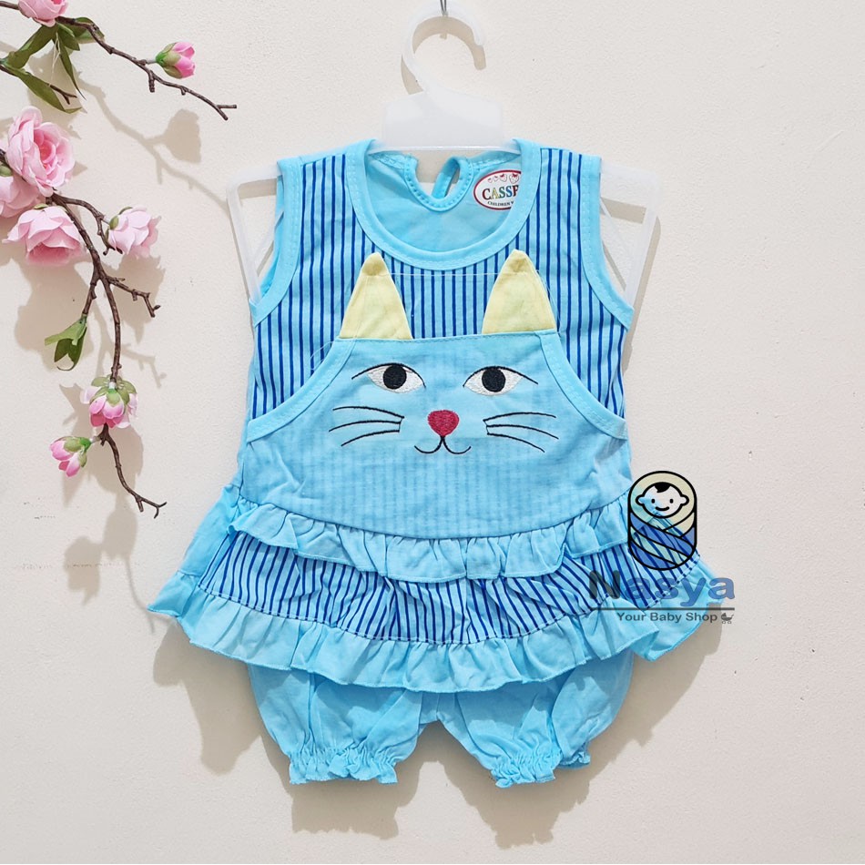 [N-055] Setelan baju perempuan lucu 3-6 bulan NEW ARRIVAL