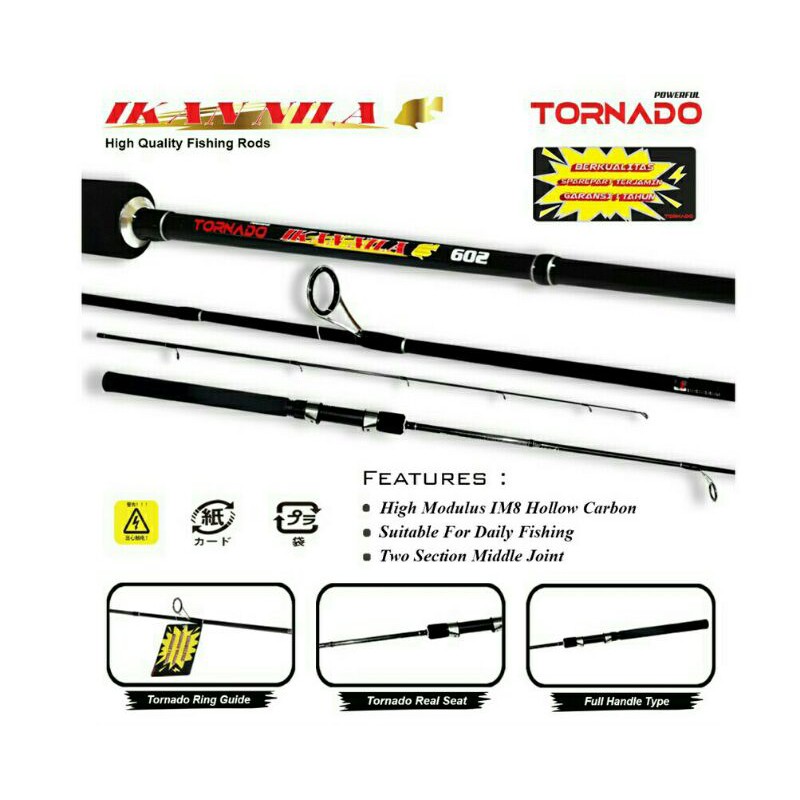 joran tornado ikan nila 165cm