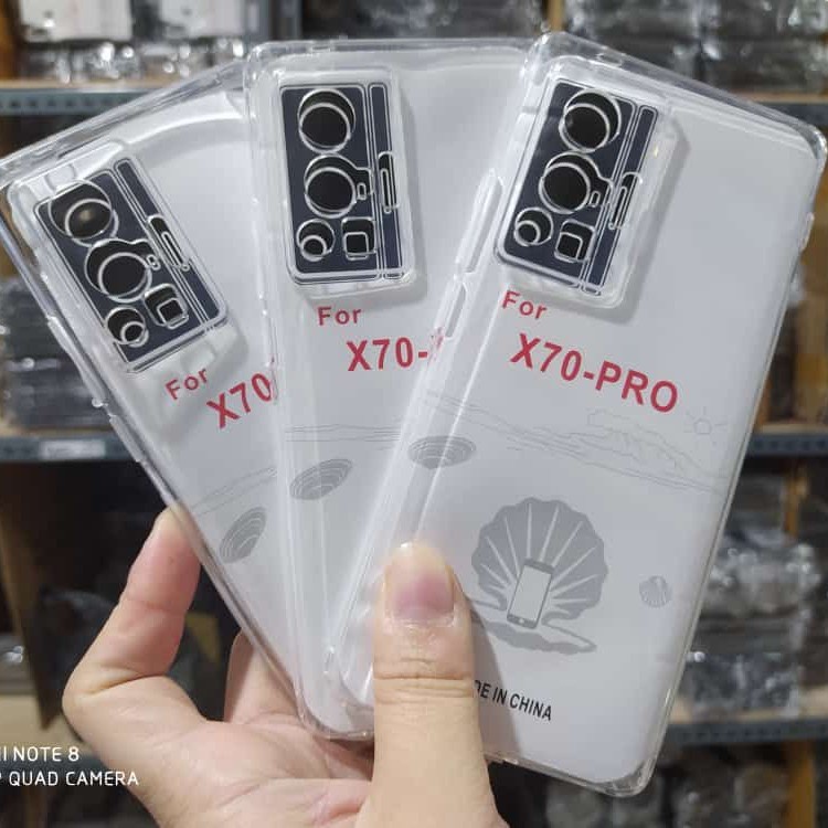 VIVO X60 X60 PRO X70 PRO CASE HD BENING SOFTCASE CLEAR BENING TRANSPARAN SILIKON KARET TEBAL 2.mm FULL COVER PRESISI