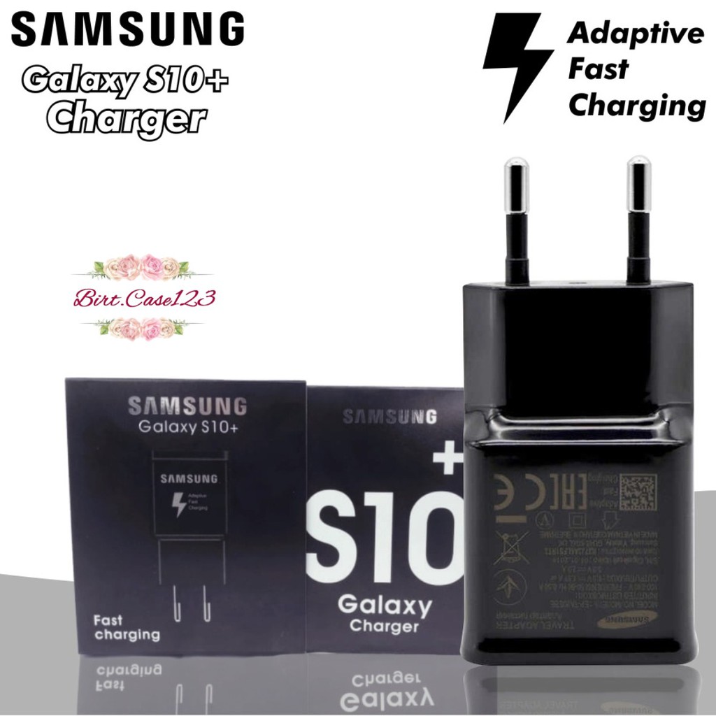 BM003 S10+ batok kepala adapter Cashan charger original Samsung 3A Fast charcing pengisian cepat BC2487