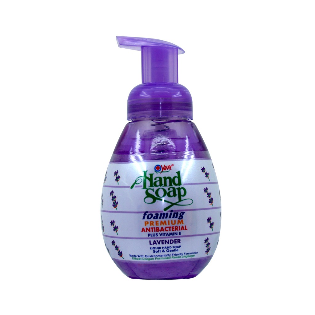 Yuri Hand Soap Foaming Lavender 410ml Menggunakan Formula Khusus