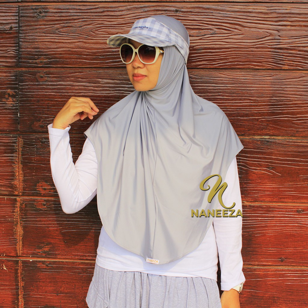 Jilbab Sport Volly Instan Olahraga Voli Kwalitas Premium Original Naneeza