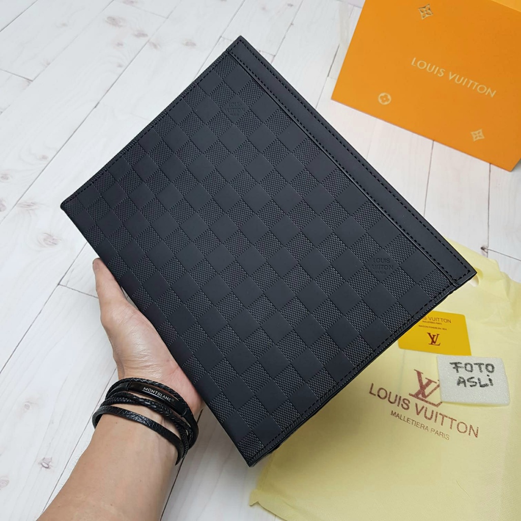 Clutch L Vuitton Damier 309 (Free Sarung +BubbleWrap)