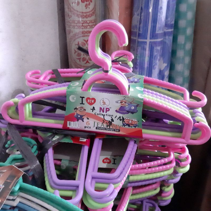 HANGER / GANTUNGAN BAJU BESAR 38CM NP collection TEBAL (6PCS)