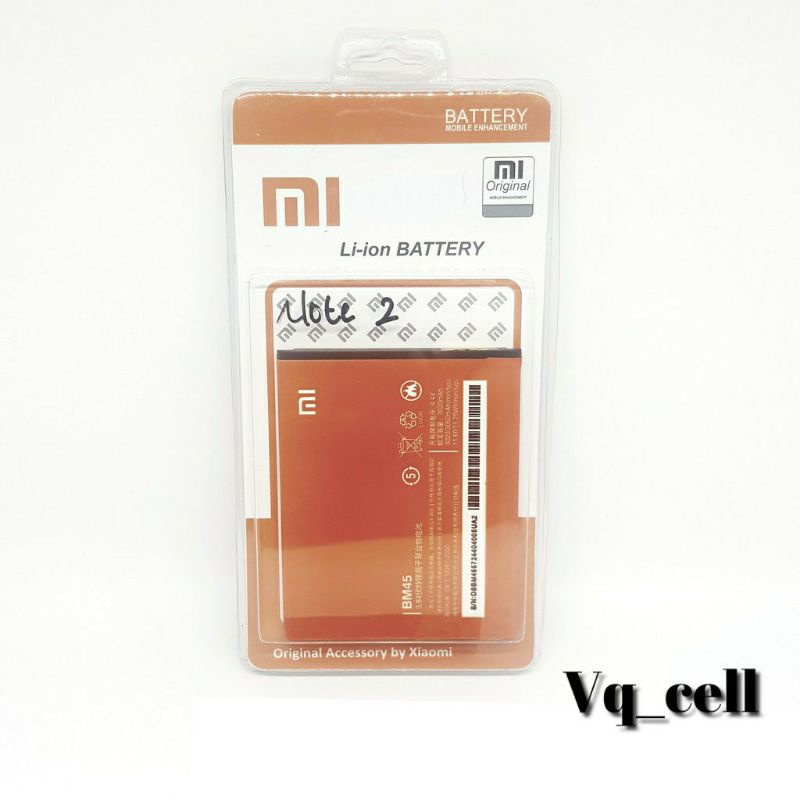 BATERAI BATRE XIAOMI REDMI NOTE 2 / NOTE 2 PRIME BM45 BATTERY