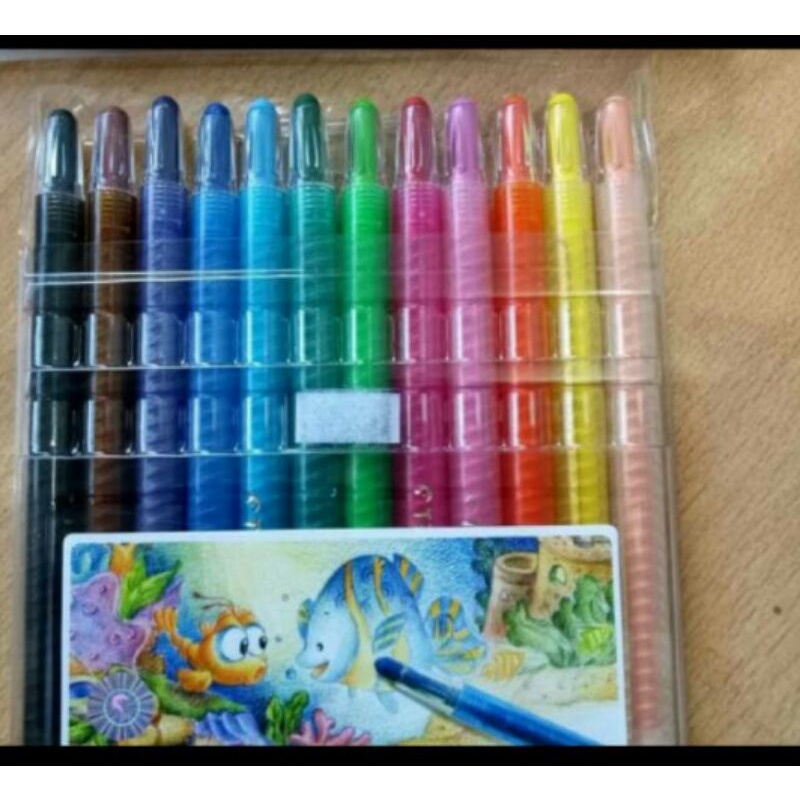 

Crayon putar set 12 warna titi