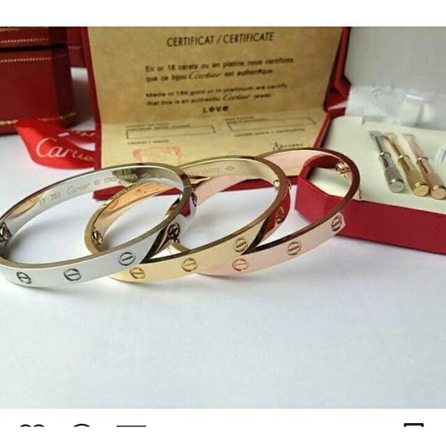 Gelang Cartier obeng diamond