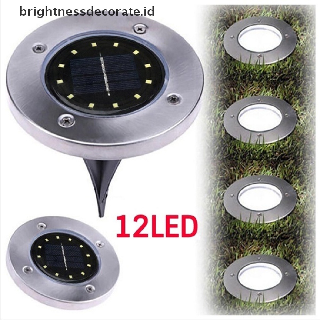 Lampu Taman 12 LED Tenaga Surya Power Tanam