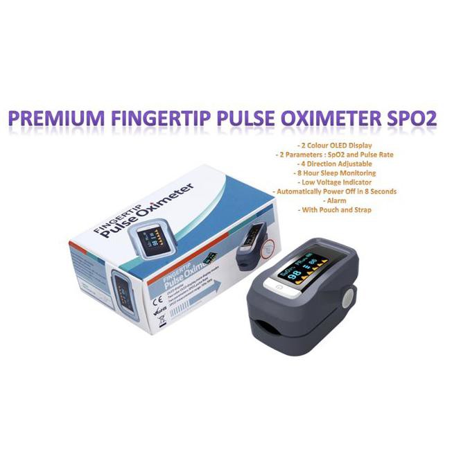 F2 Fingertip Pulse Oximeter Premium - Alat Ukur Kadar oxygen SpO2 AR180