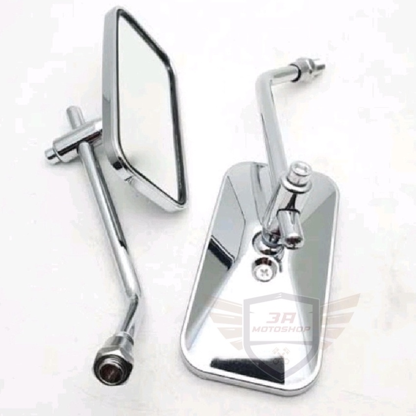 Spion Kotak Besi Chrome Crom Tangkai Besi