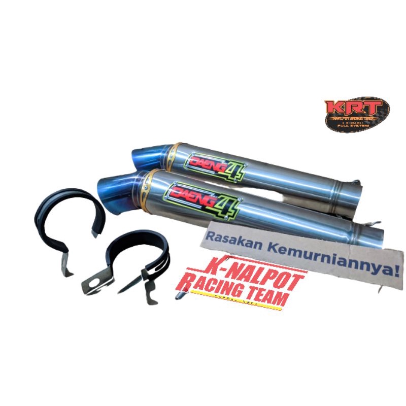 Silincer Daeng Kompetisi Pucuk biru Kompetisi 50mm Knalpot Racing Vixion Vario Beat Mio Cbr