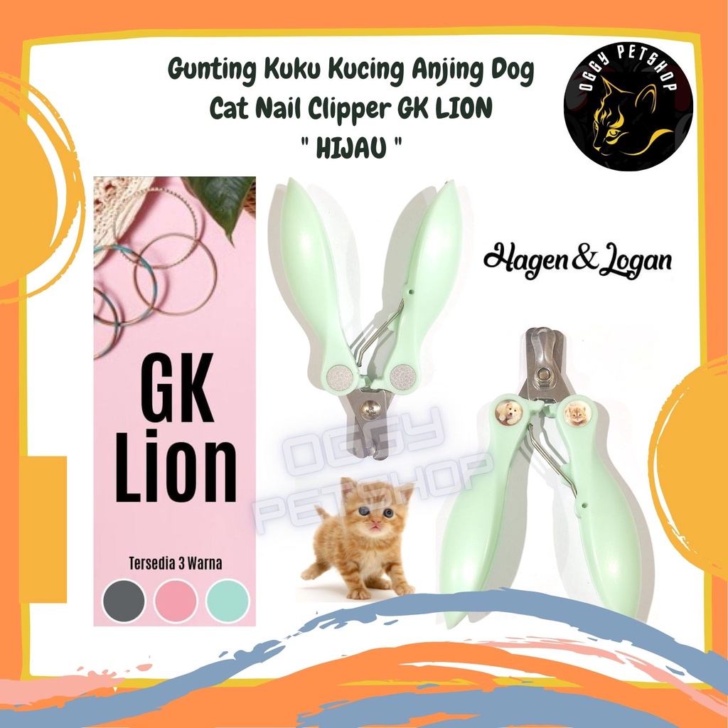 Gunting Kuku Kucing Anjing Dog Cat Nail Clipper GK LION