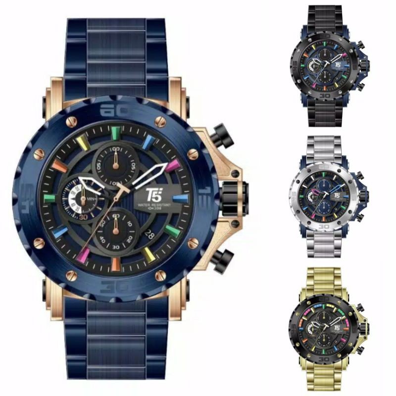 Jam Tangan T5 H3702 Original Waterresist