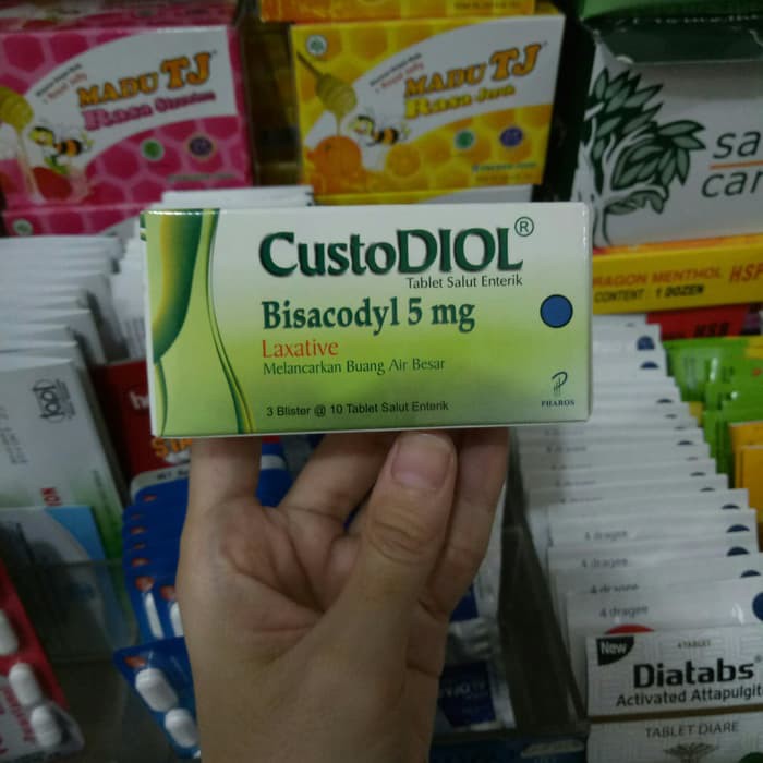 

custodiol bisacodyl 5 mg (melancarkan buang air besar) 1 strip